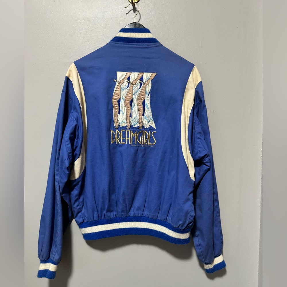 Dreamgirls Blue Embroidered Cast Bomber Jacket